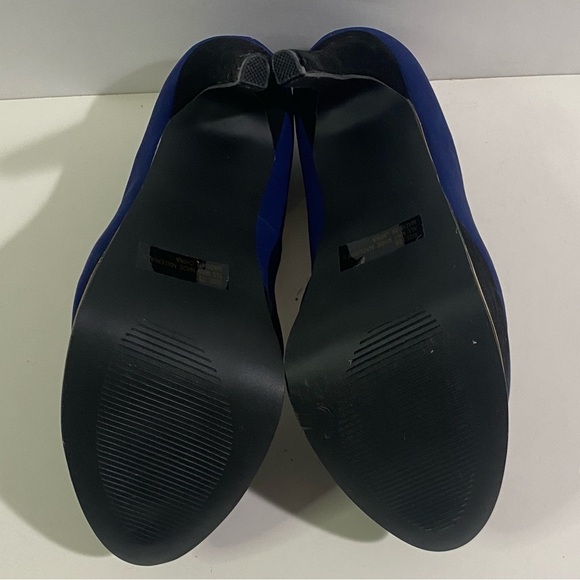 Qupid Women's 8 Blue Heels - Picture 6 of 8